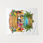 FEESTEN BIJ DE TIKI WANDKLEED (Voorkant (horizontaal))