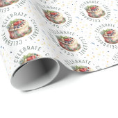 Feesten, Cakes en Confetti Cadeaupapier (Rol Hoek)