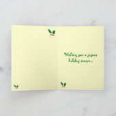 Feesten Chipmunk Kerstmis Feestdagen Kaart (Binnen)