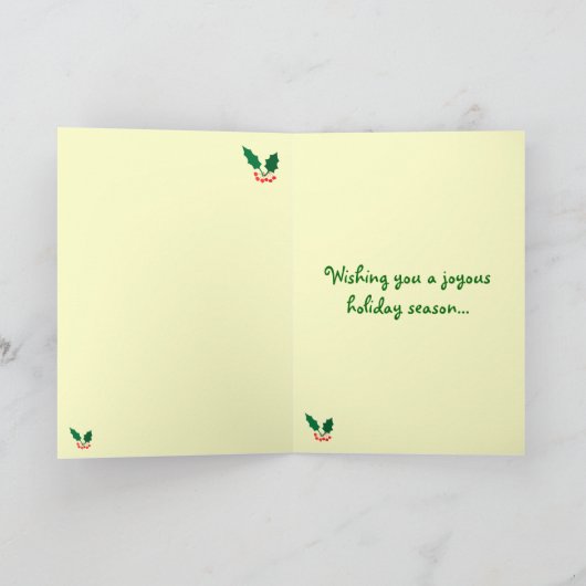 Feesten Chipmunk Kerstmis Feestdagen Kaart (Binnen)