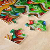 Feesten met mijn aangepaste kerst Gingerbread Legpuzzel (Zijkant)