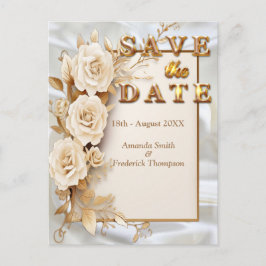 Feesten met Witte Bloemen rond zijde Aankondigingskaart