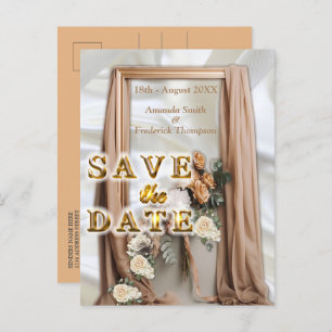 Feesten met Witte Bloemen rond zijde Aankondigingskaart