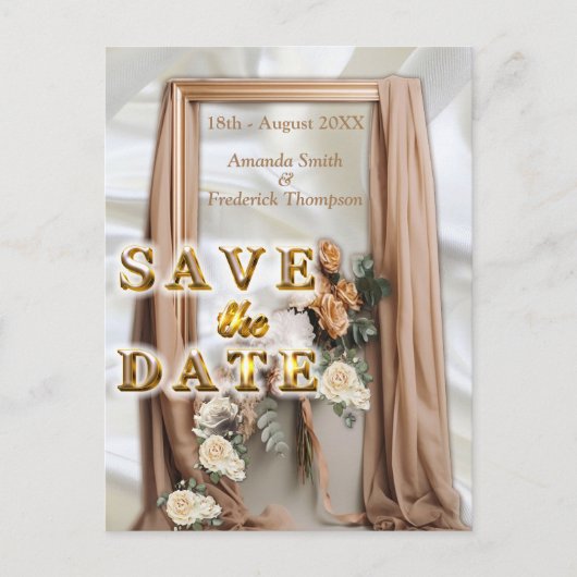 Feesten met Witte Bloemen rond zijde Aankondigingskaart (Voorkant)