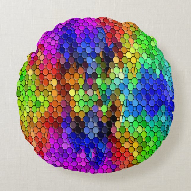 Feesten..... Rond Kussen (Voorkant)