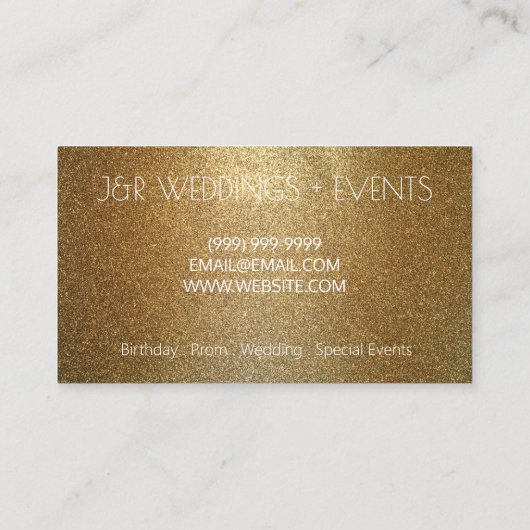 Feesten tijdens feestelijke bruiloft visitekaartje (Achterkant)