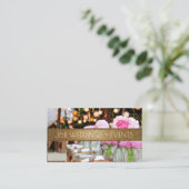 Feesten tijdens feestelijke bruiloft visitekaartje (Staand voorkant)