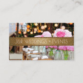 Feesten tijdens feestelijke bruiloft visitekaartje (Voorkant)