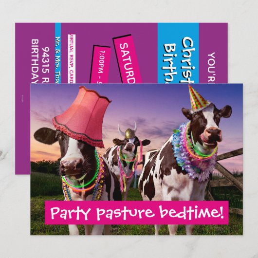 Feesten Tot De Koeien Thuiskomen Kaart (Voorkant / Achterkant)