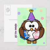 feesten uitnodiging briefkaart (Voorkant / Achterkant)