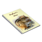Feestende chipmunk notitieboek (Rechterzijde)