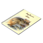 Feestende chipmunk notitieboek (Linkerzijde)