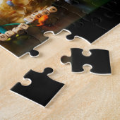 Feestende Fubby's met taart als tractatie. Legpuzzel (Zijkant)