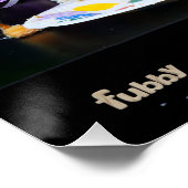 Feestende Fubby's met taart als tractatie. Perfect Poster (Hoek)