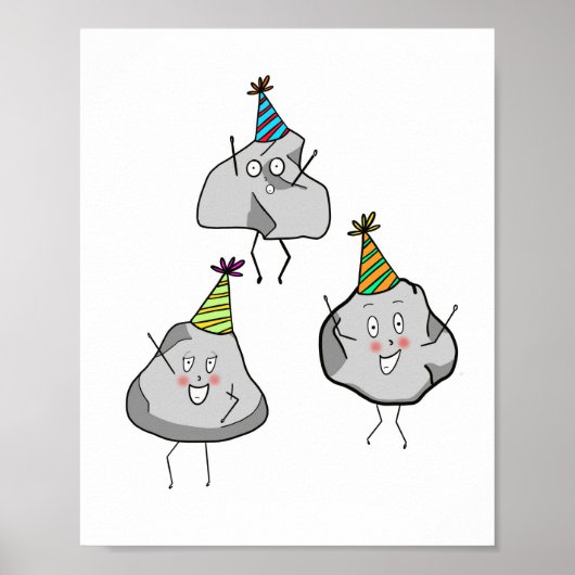 feestende rockers, feest, leuke thema's poster (Voorkant)