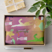 Feestende vrouwen met cocktails patroon tissuepapier (Geschenk)