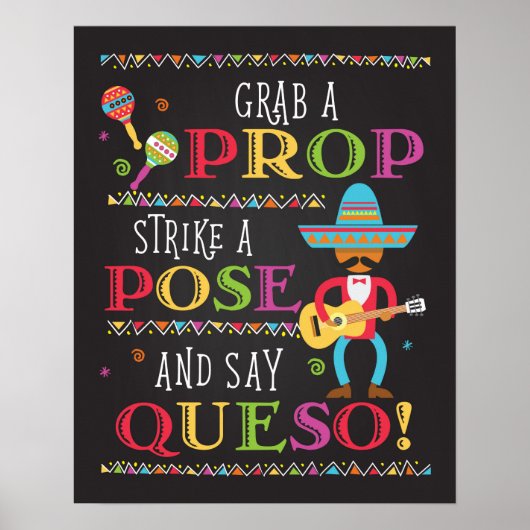 Feestfeest Foto Prop Booth Poster (Voorkant)