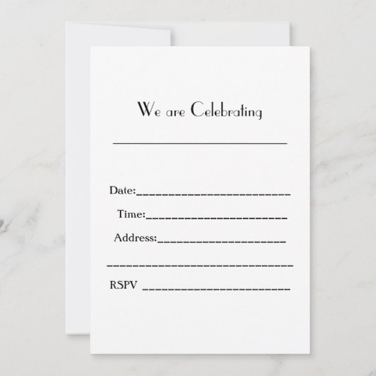 feestfeest kaart (Achterkant)