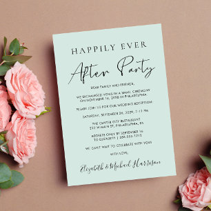 Feestfoto Mint Ontvangst 'Happily Ever After' Aankondiging