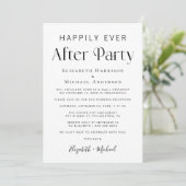 Feestfoto-ontvangst voor 'Happily Ever After Party Aankondiging (Staand voorkant)