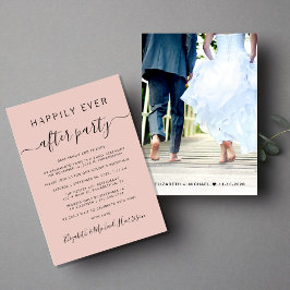 Feestfoto Roze Ontvangst 'Happily Ever After' Aankondiging