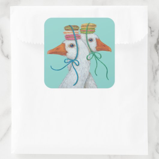 Feestganzen stickers (Tas)