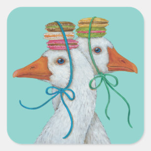 Feestganzen stickers