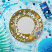 Feestgevecht Papieren Bordje (Feest)