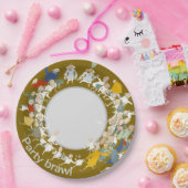 Feestgevecht Papieren Bordje (Feest)