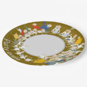 Feestgevecht Papieren Bordje (Gekanteld)