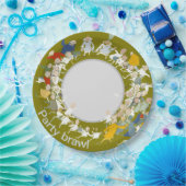 Feestgevecht Papieren Bordje (Feest)