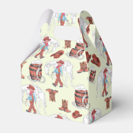 Feestgunst Box Cowboy en Paard Bedankdoosjes