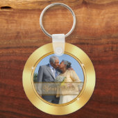 Feestgunsten voor 50th Wedding Jubileum, Goedkoop Sleutelhanger (Achterkant)