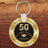 Feestgunsten voor 50th Wedding Jubileum, Goedkoop Sleutelhanger (Voorkant)