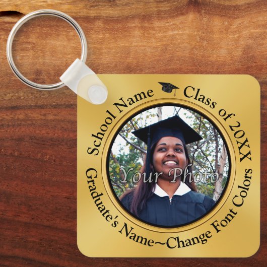 Feestgunsten voor Afstuderen. Afstuderen Sleutelha Sleutelhanger (Voorkant)