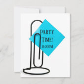 Feestherinnering op zwarte clip kaart (Voorkant)