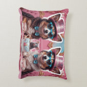 Feesthonden & een muis accent kussen (Achterkant (Verticaal))