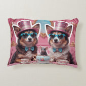 Feesthonden & een muis accent kussen (Achterkant)