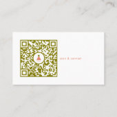 Feesthoofdlogo-ontwerp verjaardagsfeestje | QR-cod Visitekaartje (Achterkant)
