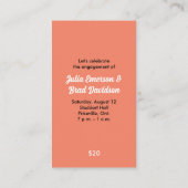 Feesticket Afsprakenkaartje (Achterkant)