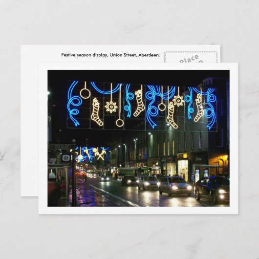 Feestief beeldscherm briefkaart (Voorkant / Achterkant)