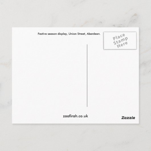 Feestief beeldscherm briefkaart (Achterkant)