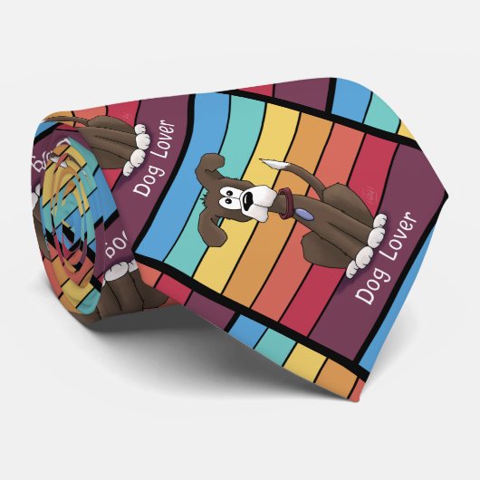 Feestief Hondenliefhebber Stropdas (Opgerold)