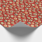 Feestief patroon cadeaupapier (Hoek)