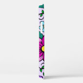 Feestieve achtergrond met suikerschedels, hart en Case-Mate iPhone case (Achterkant / Rechts)