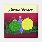 Feestieve kerstdecorrecties Houder Magneet (Voorkant)