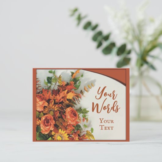 Feestieve Thanksgiving Briefkaart (Staand voorkant)