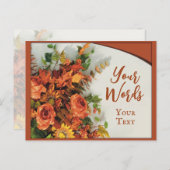 Feestieve Thanksgiving Briefkaart (Voorkant / Achterkant)