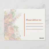 Feestieve Thanksgiving Briefkaart (Achterkant)