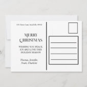 Feestieve vakantiegranen | rode groene borstkreep kaart (Achterkant)